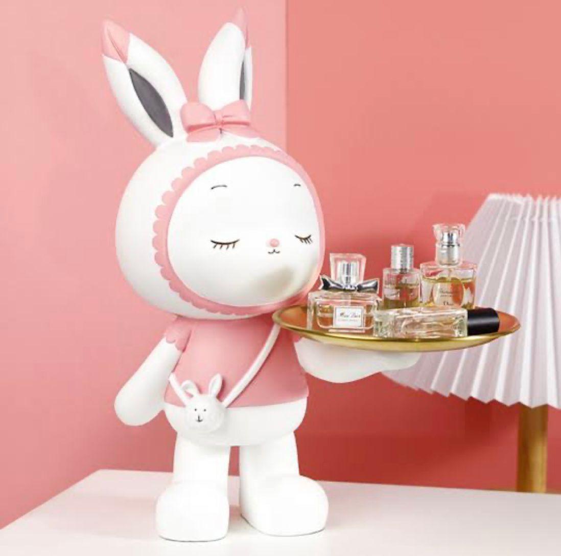 Bunny Rabbit Girl Tray Holder